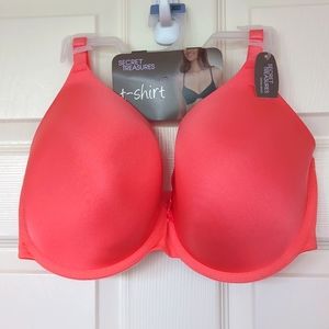 Secret Treasures Peach Tee Shirt Bra Size 42 DD New